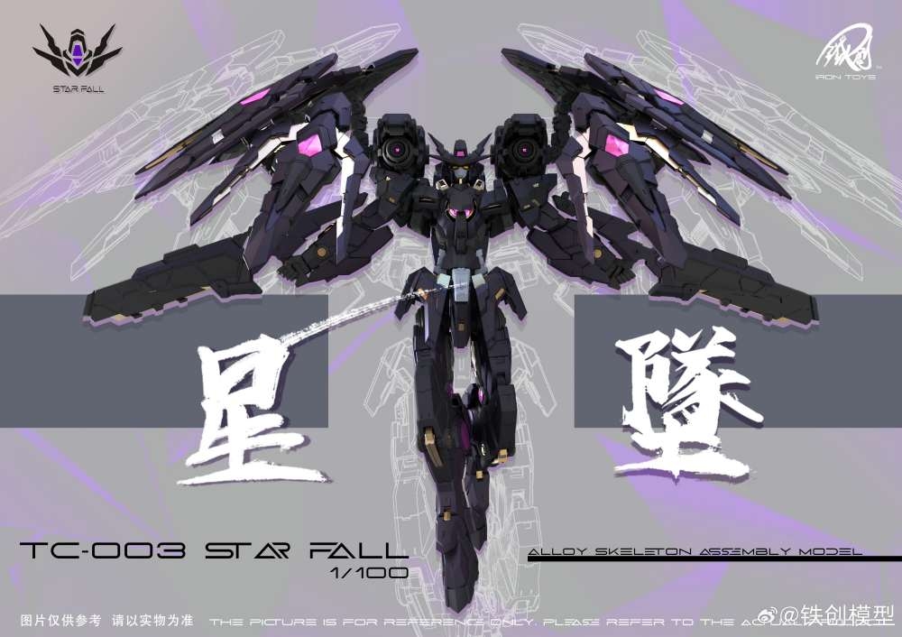 Mô hình lắp ráp Iron Toys MG 1/100 TC-003 Star Fall Metal Frame Alloy Skeleton