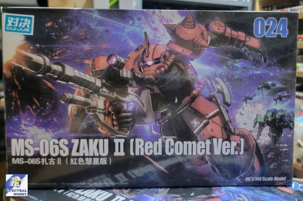 Mô hình lắp ráp HG 1/144 Zaku II MS-06S Red Comet 024 Gaogao DUIJUE