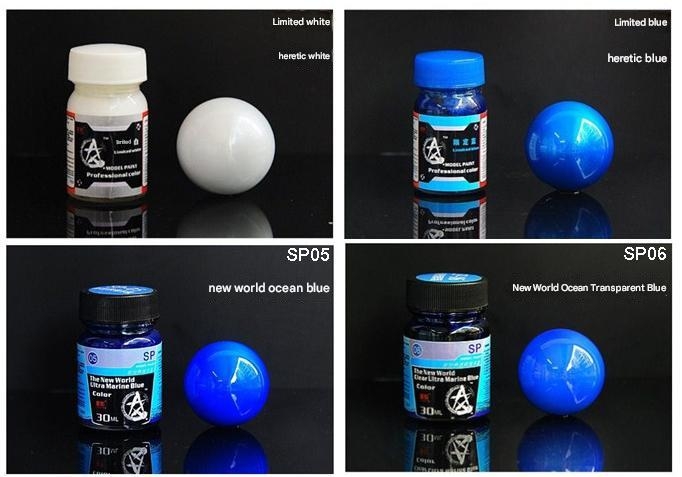 Sơn mô hình SUNIN màu đặc biệt Limited metallic Professional Clear Ultra Marine Blue / Magic Red