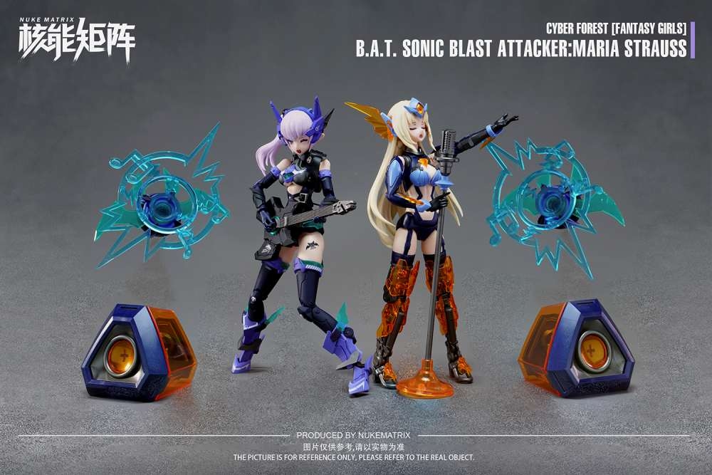 Mô hình lắp ráp Nuke Matrix CF07 CYBER FOREST BAT SONIC BLAST ATTACKER MARIA STRAUSS Fantasy Girls