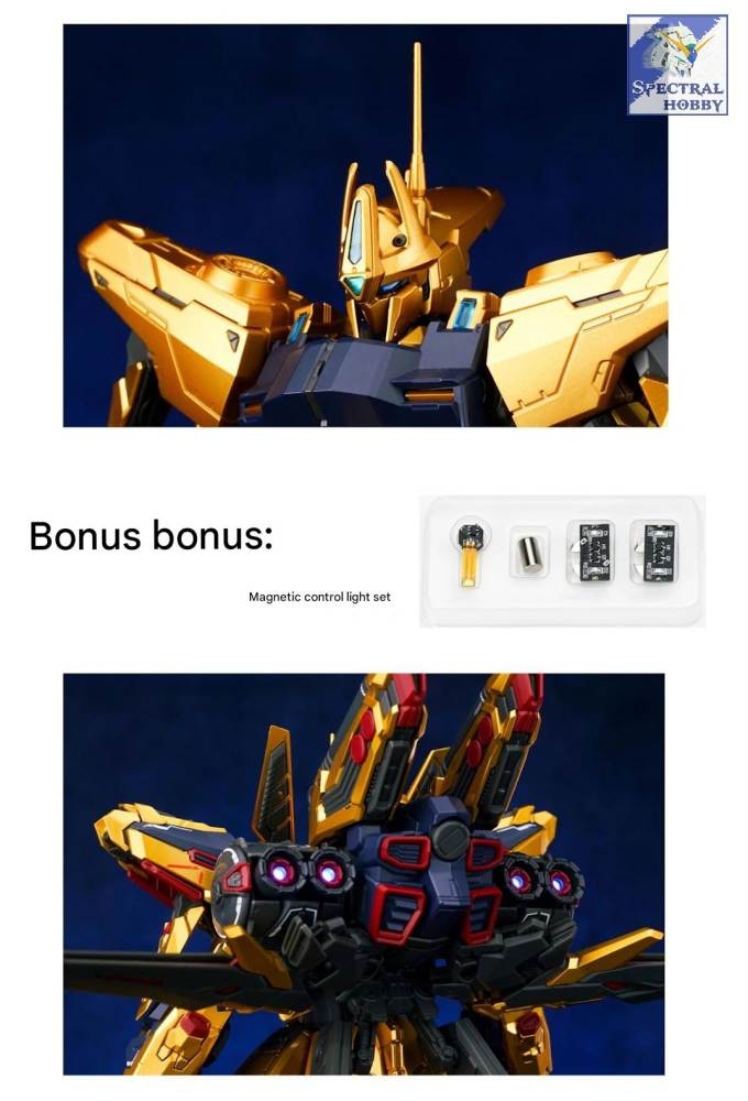 Mô hình lắp ráp MG 1/100 Hyaku Shiki Kai FA FA-100S Golden Warrior Shenma Model (bonus metal frame +base)