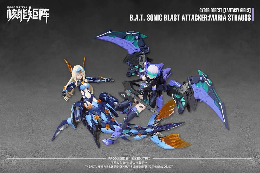 Mô hình lắp ráp Nuke Matrix CF07 CYBER FOREST BAT SONIC BLAST ATTACKER MARIA STRAUSS Fantasy Girls