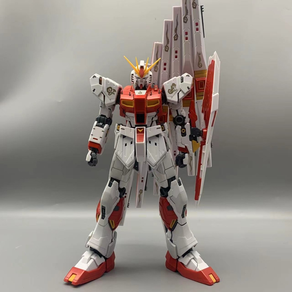 Mô hình lắp ráp MG 1/100 Nu ver.KA RX93 red double fin funnel kèm Base + Decal 6619 Daban