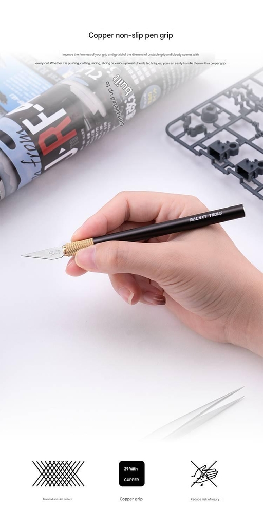 Dao kĩ thuật mô hình GALAXY lightweight wide mouth engraving pen knife metal