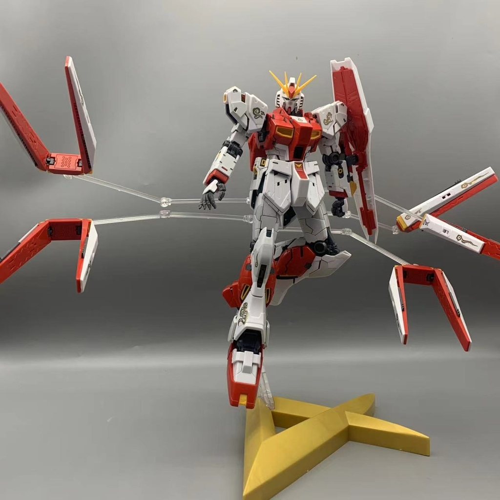 Mô hình lắp ráp MG 1/100 Nu ver.KA RX93 red double fin funnel kèm Base + Decal 6619 Daban