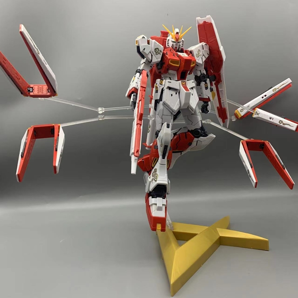 Mô hình lắp ráp MG 1/100 Nu ver.KA RX93 red double fin funnel kèm Base + Decal 6619 Daban