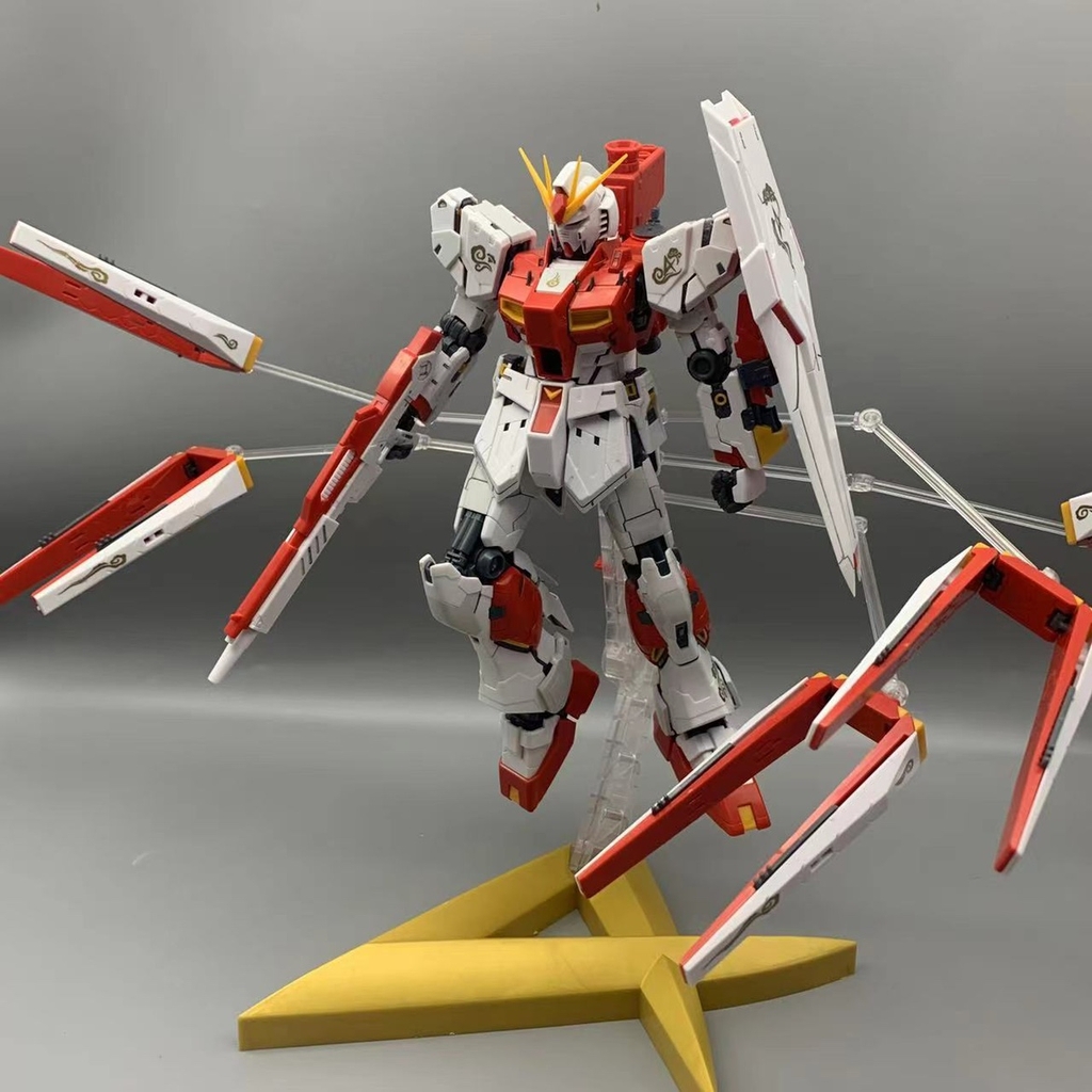 Mô hình lắp ráp MG 1/100 Nu ver.KA RX93 red double fin funnel kèm Base + Decal 6619 Daban