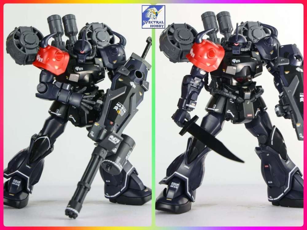 Mô hình lắp ráp HG 1/144 Gouf Custom Midnight Tiger Dark Night Color Heavy Cannon - B3 Star model