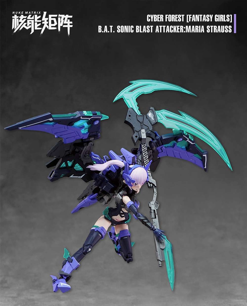 Mô hình lắp ráp Nuke Matrix CF07 CYBER FOREST BAT SONIC BLAST ATTACKER MARIA STRAUSS Fantasy Girls