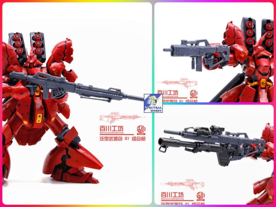 Phụ kiện Weapon Combination Long Rifle Custom cho HG RG 1/144 sazabi moon các loại gundam