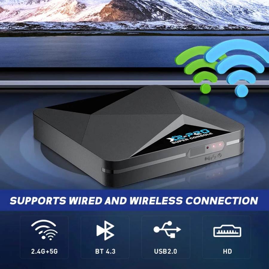 Máy chơi game cổ retro Super Console X2 Pro Wireless N64/PS1/PSP/SEGA/SNES/MAME..