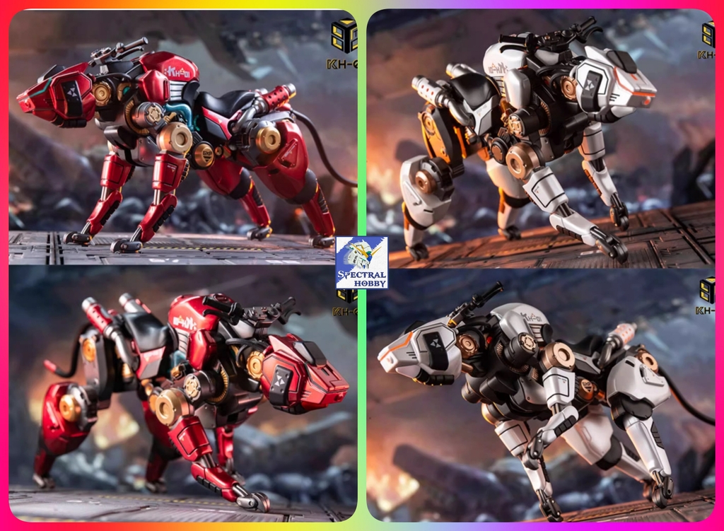 Mô hình action figure 86TOYS Battlefield Mechanical Beast 1/12 Soldier Wolf Mount KH-01