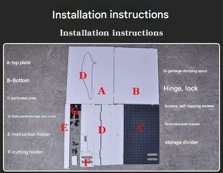 Phụ kiện bàn làm việc lắp ráp mô hình tool box cabinet workbench table - Cormake
