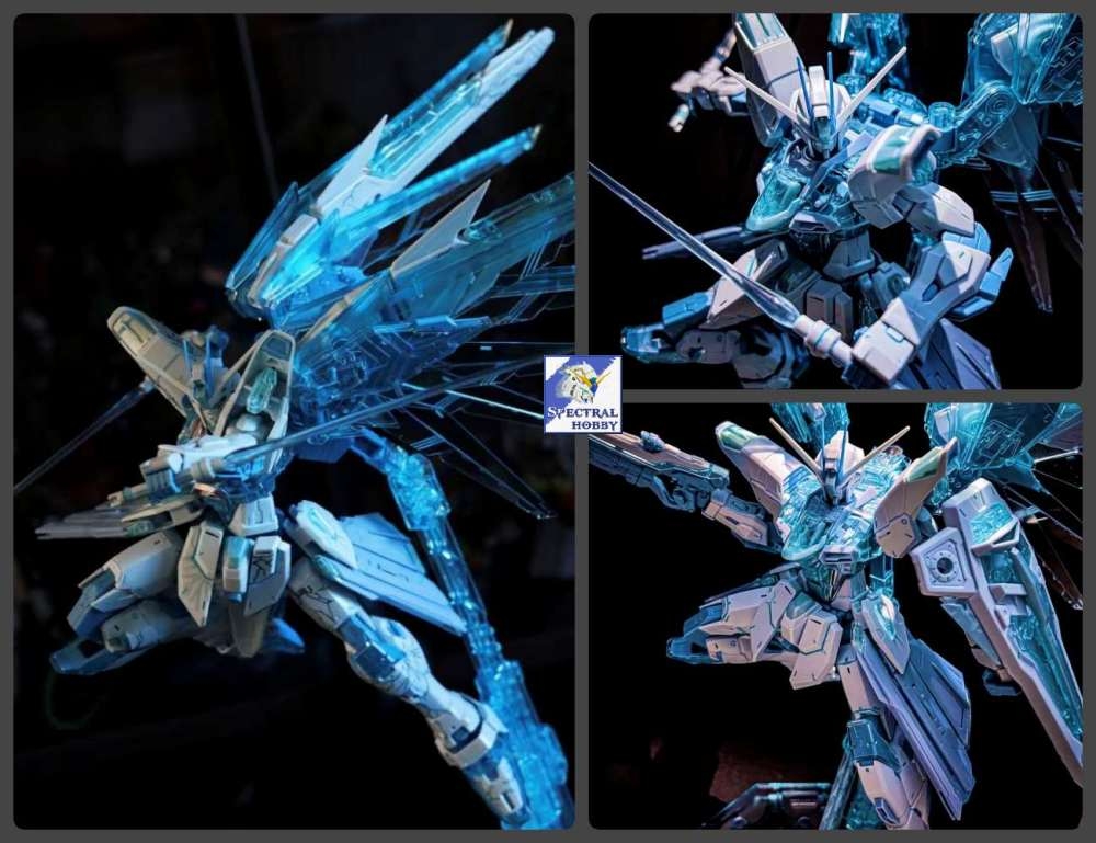 Mô hình lắp ráp Mg 1/100 Freedom 2.0 Glacier Ice Blue Cross Contrast Color