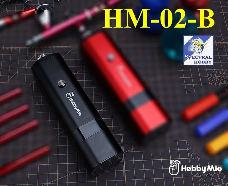 Máy nén khí sơn mô hình Airbrush Compressor Air Pump mini handheld portable HM02 hobby mio
