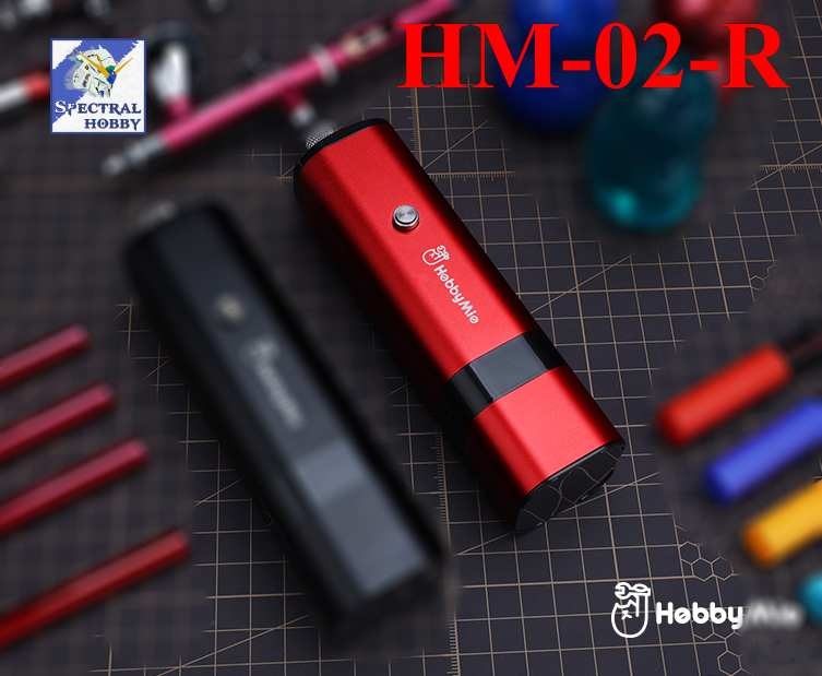 Máy nén khí sơn mô hình Airbrush Compressor Air Pump mini handheld portable HM02 hobby mio