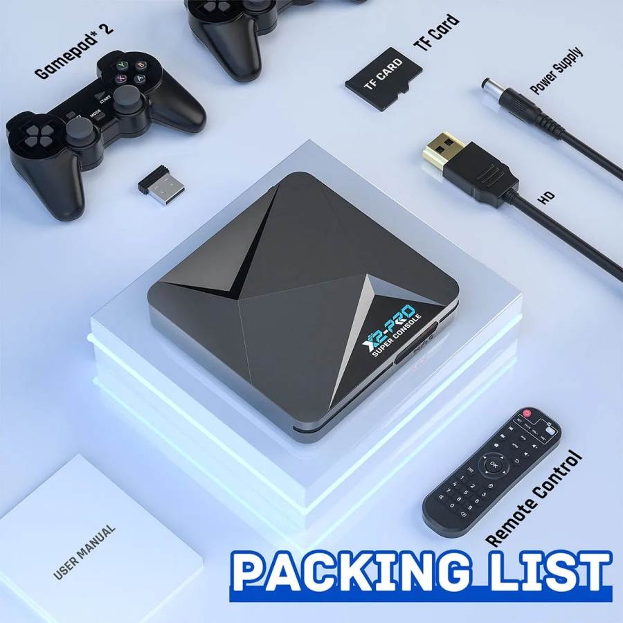 Máy chơi game cổ retro Super Console X2 Pro Wireless N64/PS1/PSP/SEGA/SNES/MAME..