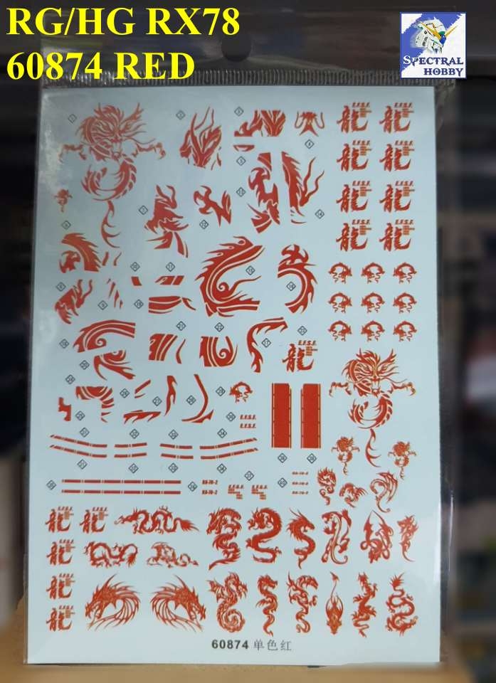 Decal nước dán mô hình RG HG RX-78-2 GTO RX78 Water sticker