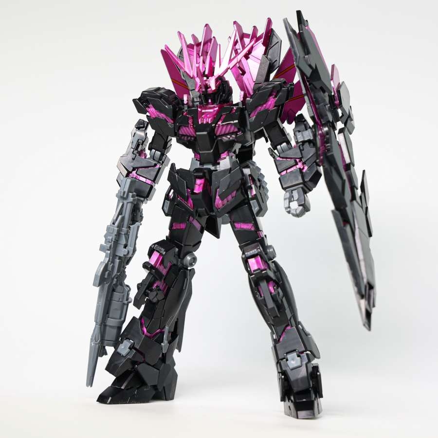 Mô hình lắp ráp HG 1/144 Banshee NORN Pink Psycho Frame Black Purple - Xingdong model