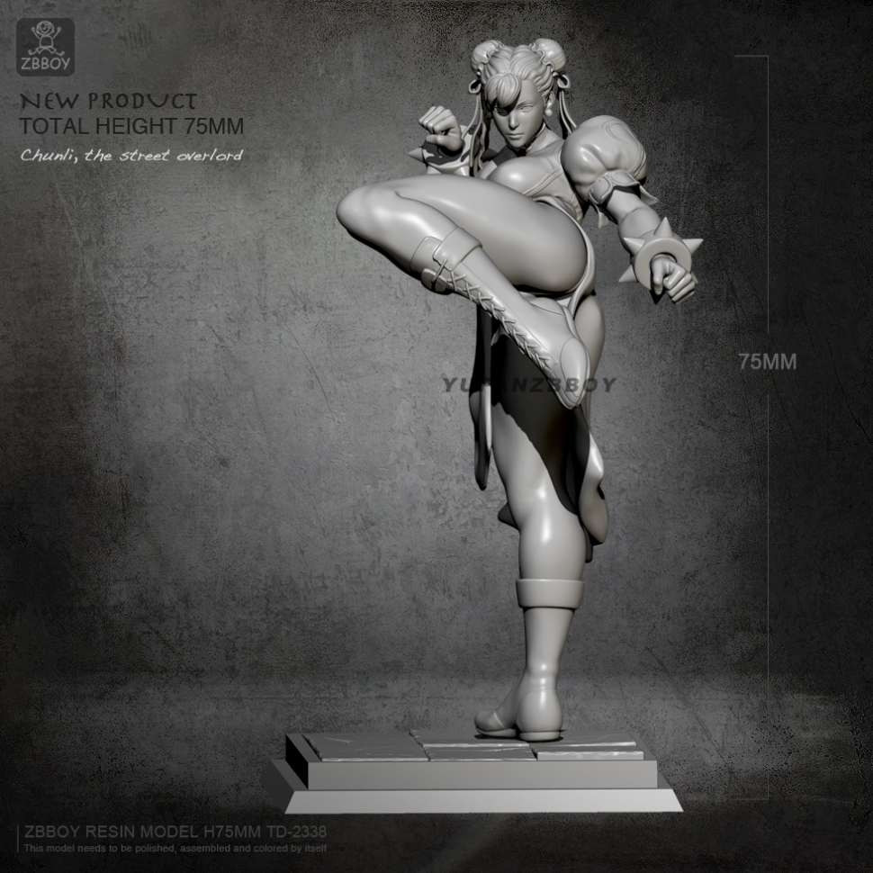 Mô hình Resin Chunli Chun-li Street Fighter 75mm TD2338