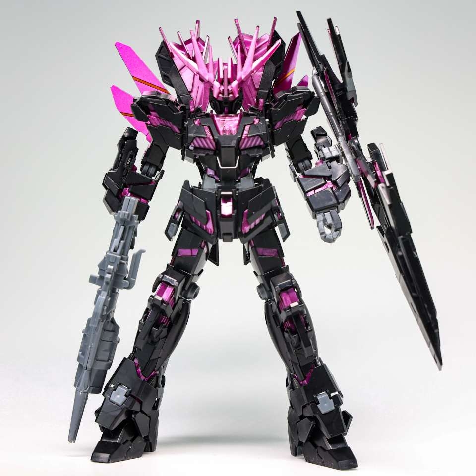 Mô hình lắp ráp HG 1/144 Banshee NORN Pink Psycho Frame Black Purple - Xingdong model