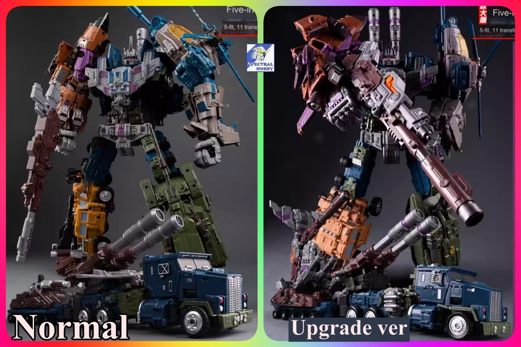 Mô hình Transformer Beast King DF02 Deformation Huntian Leopard Fusion 50cm 5in1 MMC Jinbao