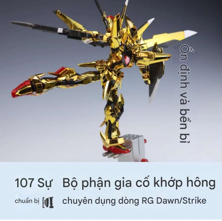 PHụ kiện mô hình gia cố khớp hông dòng RG frame sẵn parts leg optimization PK-107