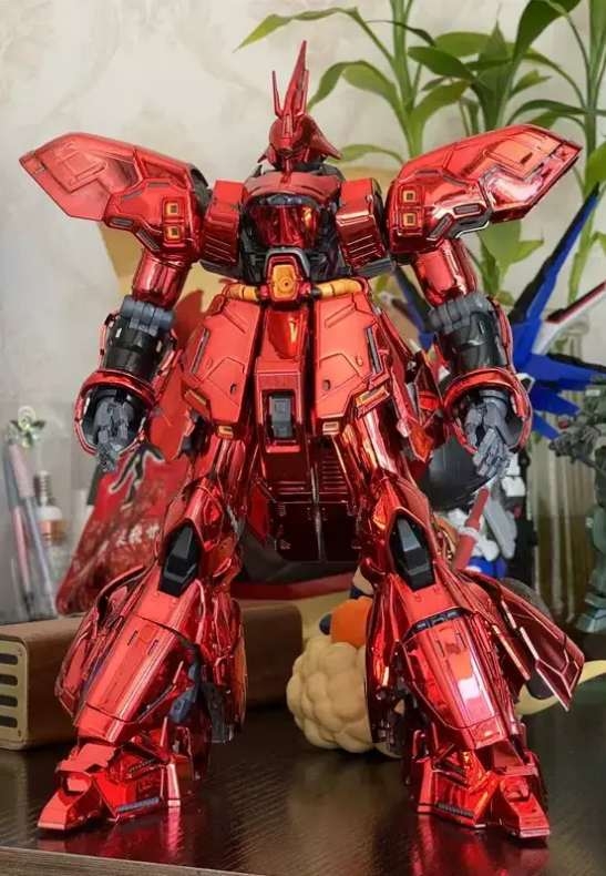 Mô hình lắp ghép MG 1/100 Sazabi Ver.Ka mirror electroplating gundam Daban 6631SE (decal+led)