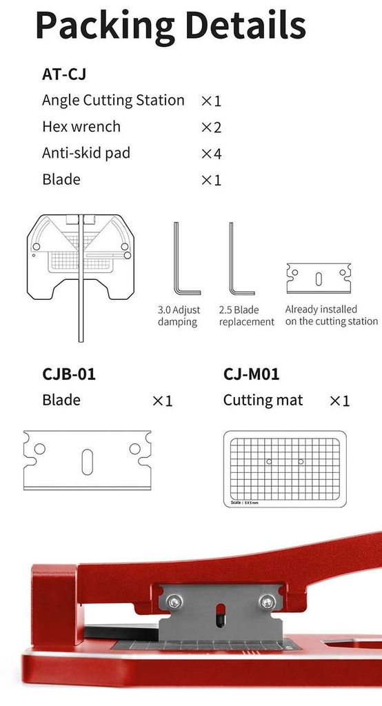 Bàn cắt Plate cắt góc Dspiae AT-CJ Fixed Angle Cutting Station Table