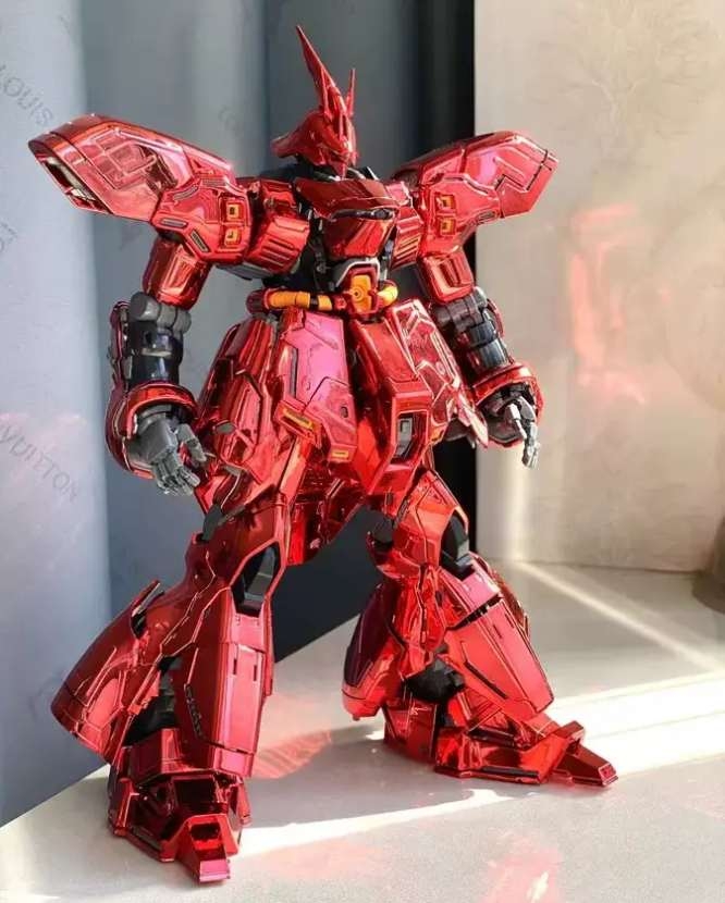 Mô hình lắp ghép MG 1/100 Sazabi Ver.Ka mirror electroplating gundam Daban 6631SE (decal+led)