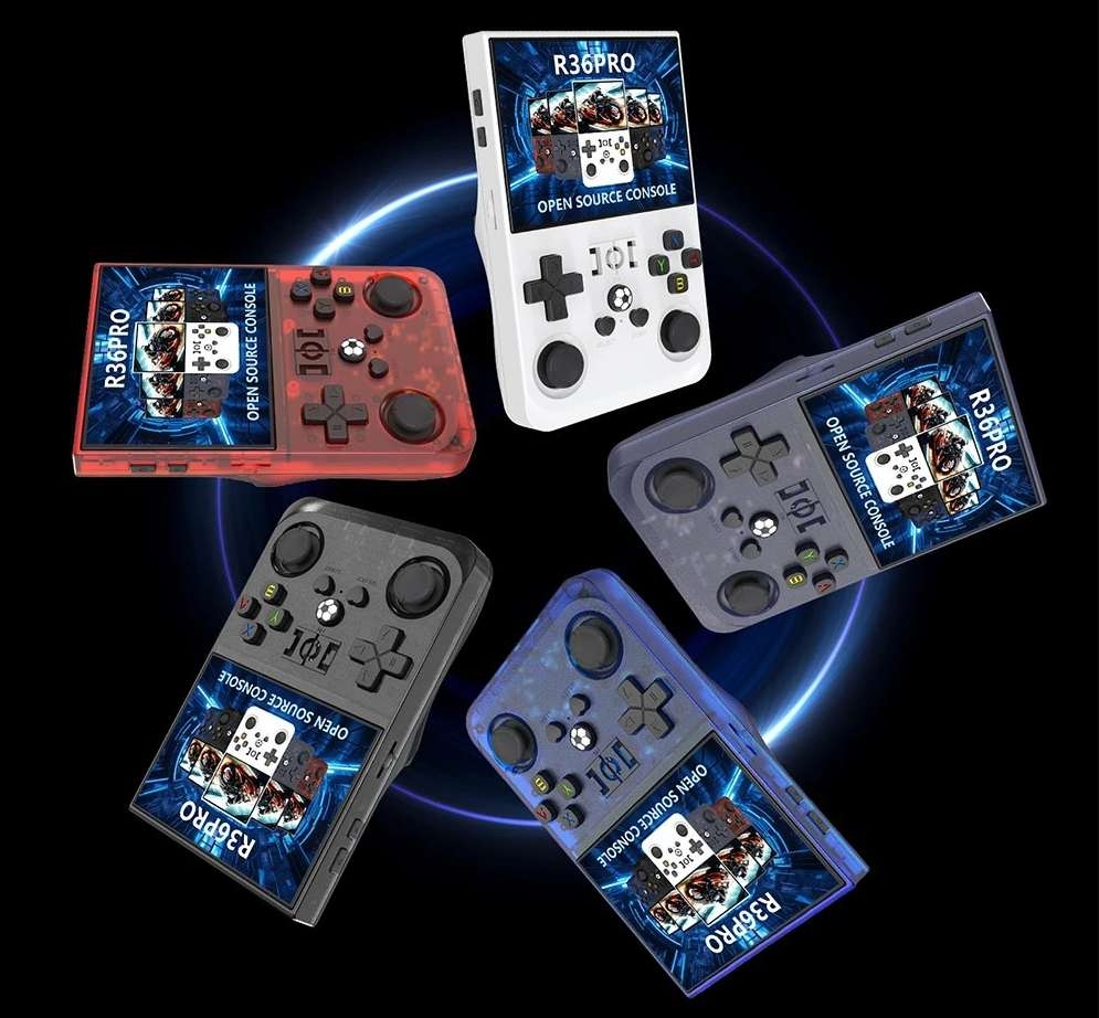 Máy chơi game R36 PRO MAX Retro Handheld Console 3.5 4.0 Inch Screen