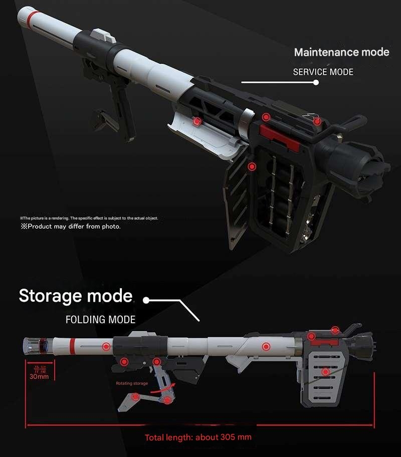 Phụ kiện mô hình DDB 1/60 Hyper Bazooka Rocket Launcher cho gundam PGU RX-78-2