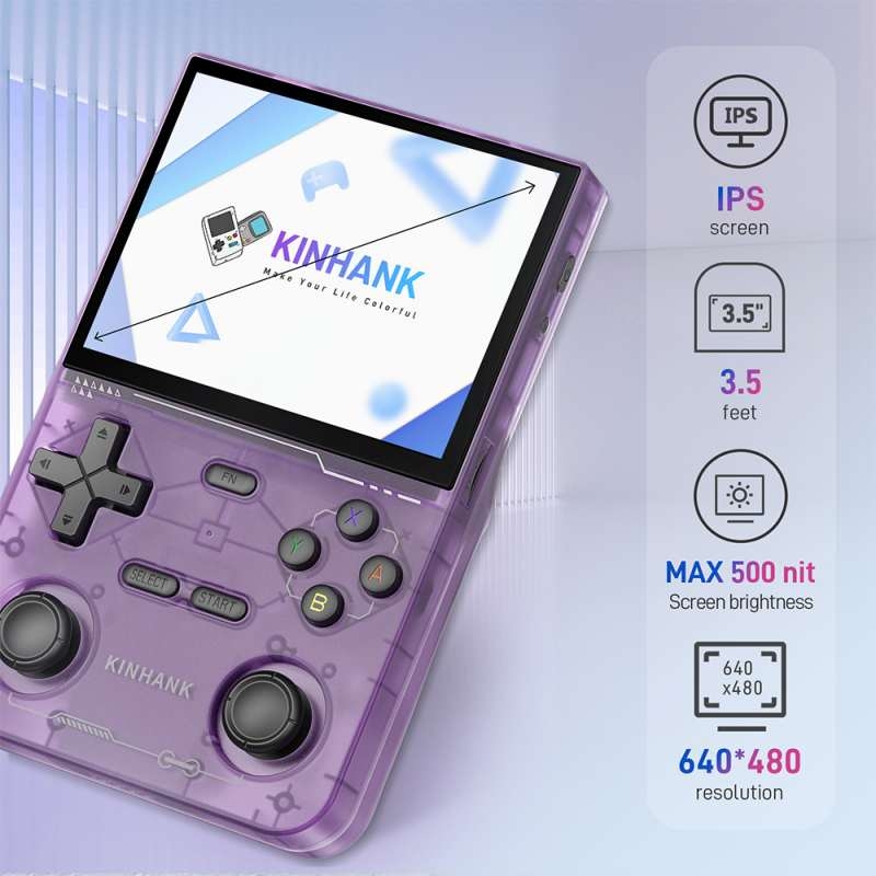 Máy chơi game KinHanK K36 Retro Handheld Console 3.5 Inch IPS Screen PSP/MAME/SS/DC/N64 Emulator