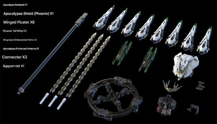 Mô hình lắp ráp MG 1/100 White Phoenix backpack Apocalypse Vientiane Fusion