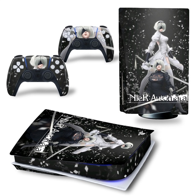 Decal lụa Protective skin sticker cho PS5 NieR Automata Game YoRHa