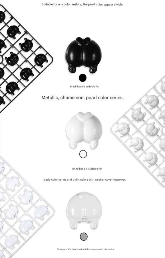 Dụng cụ DSPIAE Corgi Bullshit Plastic Coloring Paint Test Tryout PLD-01 thử kiểm màu sơn