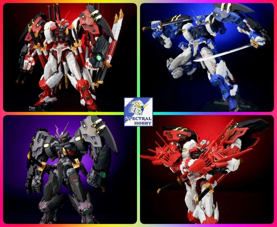 Phụ kiện lắp ráp EW Sengoku Astray Set cho MG HIRM 1/100 Red Blue Noir