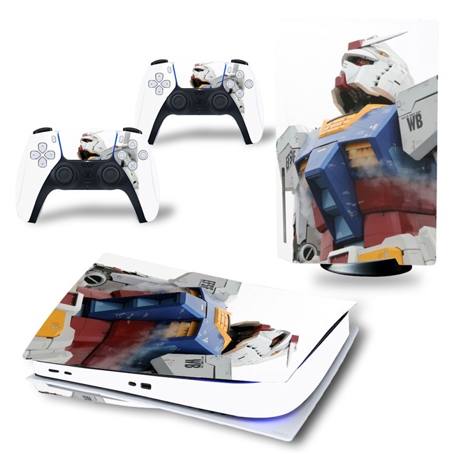 Decal lụa Protective skin sticker cho PS5 Gundam anime rx78 aerial exia ...
