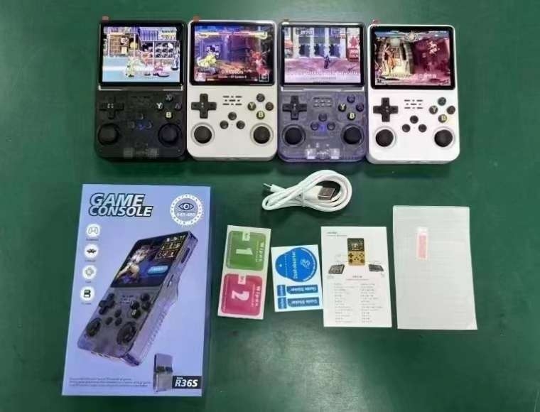 Máy chơi game R36S Retro Handheld Console 3.5 Inch IPS Screen ArkOS 2.0