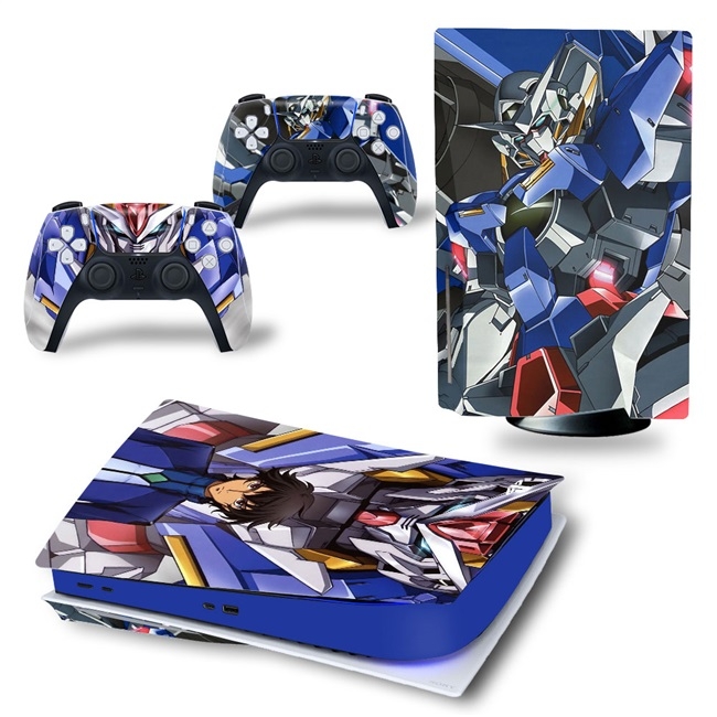 Decal lụa Protective skin sticker cho PS5 Gundam anime rx78 aerial exia ...
