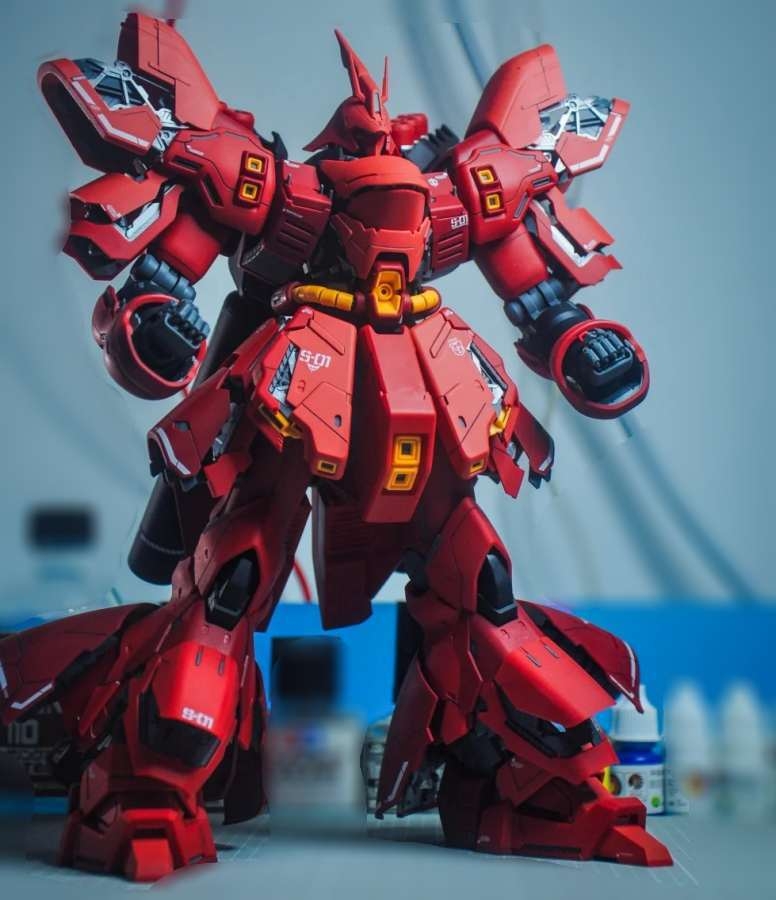 Mô hình lắp ráp MG 1/100 Sazabi ver KA 6631 / Clear red 6631A Daban