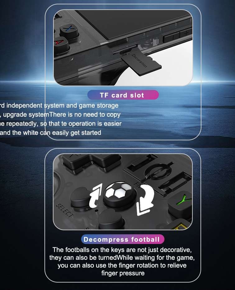 Máy chơi game R36 PRO MAX Retro Handheld Console 3.5 4.0 Inch Screen