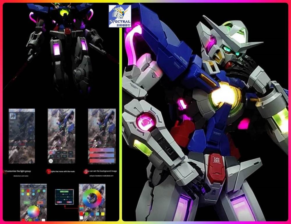 LED RGB Sound âm thanh cho PG 1/60 Exia gundam - U&A model