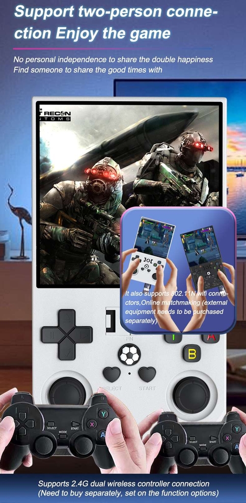 Máy chơi game R36 PRO MAX Retro Handheld Console 3.5 4.0 Inch Screen