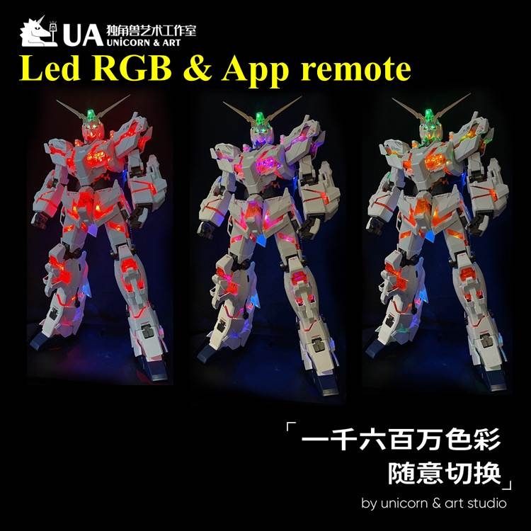 LED RGB cho Mega Size Unicorn 1/48 App Remote - UA model