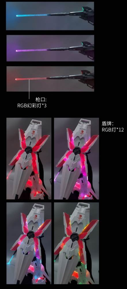 LED RGB cho Mega Size Unicorn 1/48 App Remote - UA model