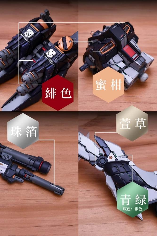 Sơn mô hình Anchoret lacquer paint color | Resin YJL YuJiao land 1/100 RX93 Nu Gundam