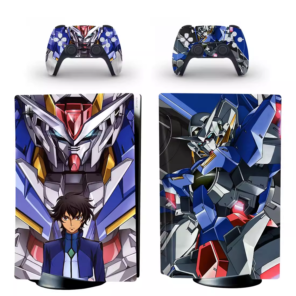 Decal lụa Protective skin sticker cho PS5 Gundam anime rx78 aerial exia ...