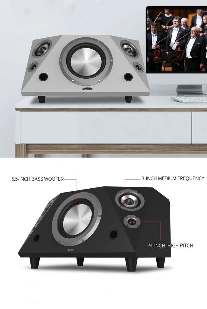 Loa Không Dây 150W Professional Full Crossover 2.1 Multimedia Speaker System Subwoofer Bluetooth 5.0 Diamond Tears