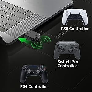 Bộ chuyển đổi bộ điều khiển không dây AOLION receiver kết nối tay cầm PS4 PS5 Switch XBOX cho Switch PC Android AL-PS2014